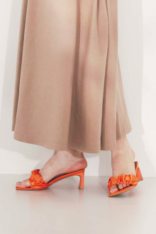 Satin Sandals Orange
