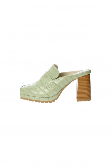 Alternative view of Square Toe Loafer Mules Pistachio