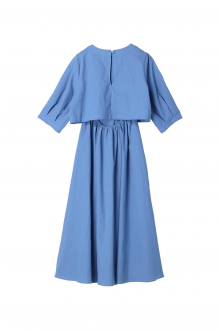 puff-sleeve-cropped-top&dress-set-blue-09