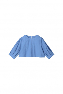 puff-sleeve-cropped-top&dress-set-blue-10