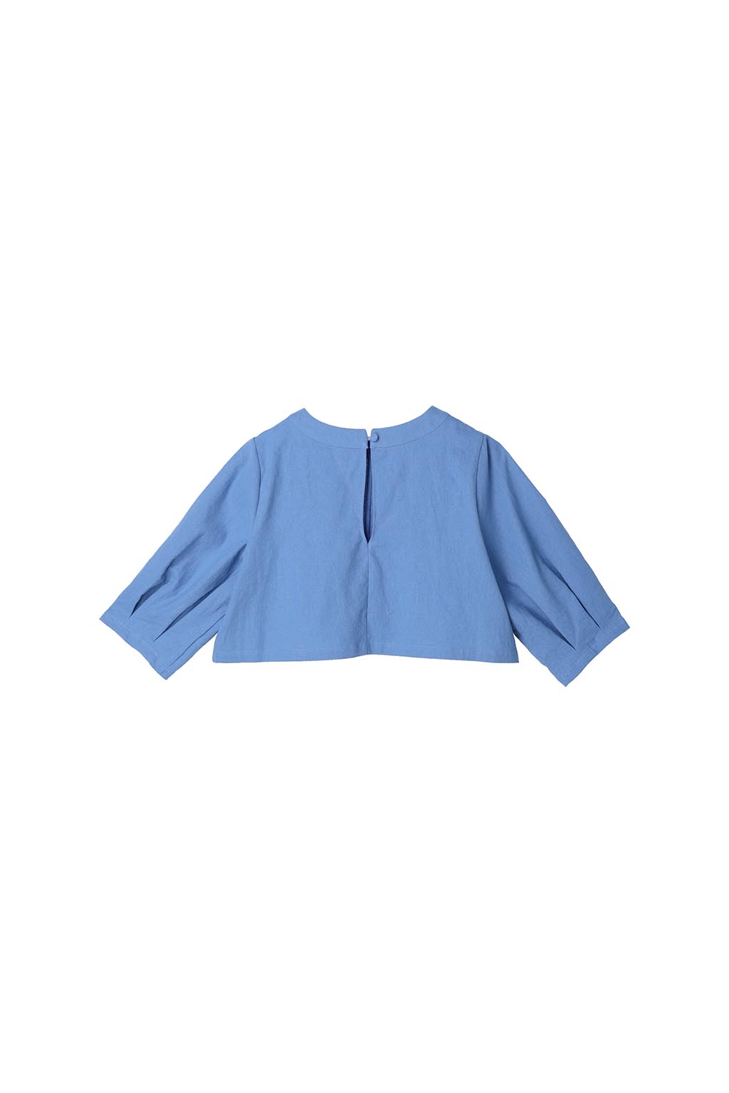 puff-sleeve-cropped-top&dress-set-blue-11