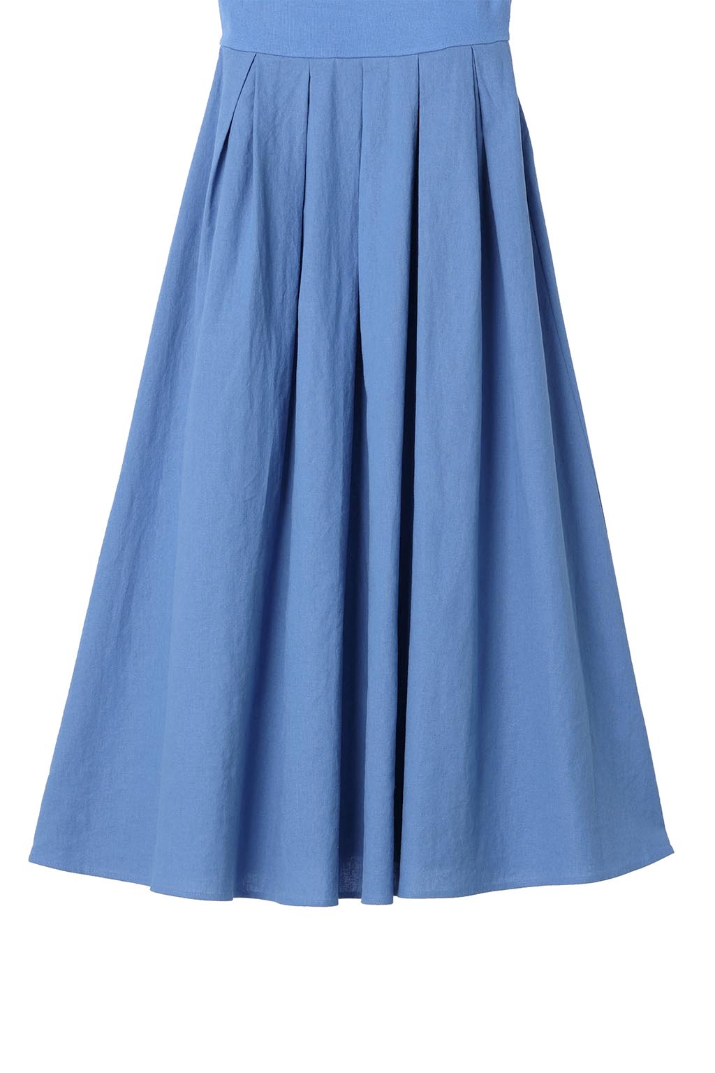puff-sleeve-cropped-top&dress-set-blue-17