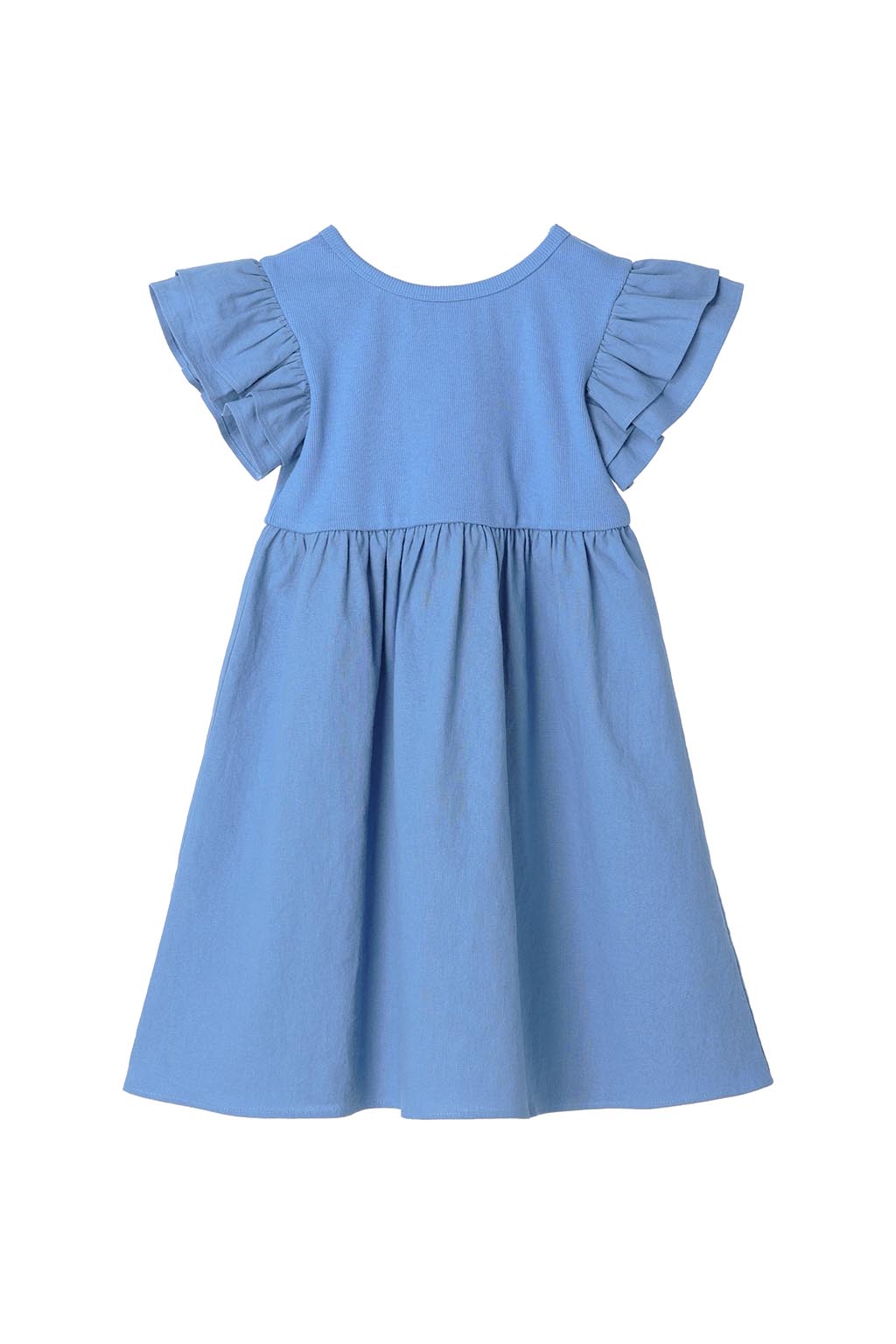 BABY ALEXIA Frill Sleeve Dress Blue9
