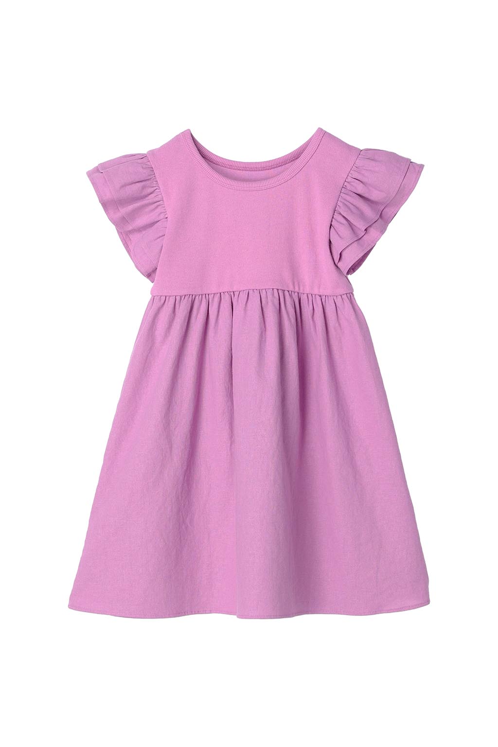 BABY ALEXIA Frill Sleeve Dress Pink2