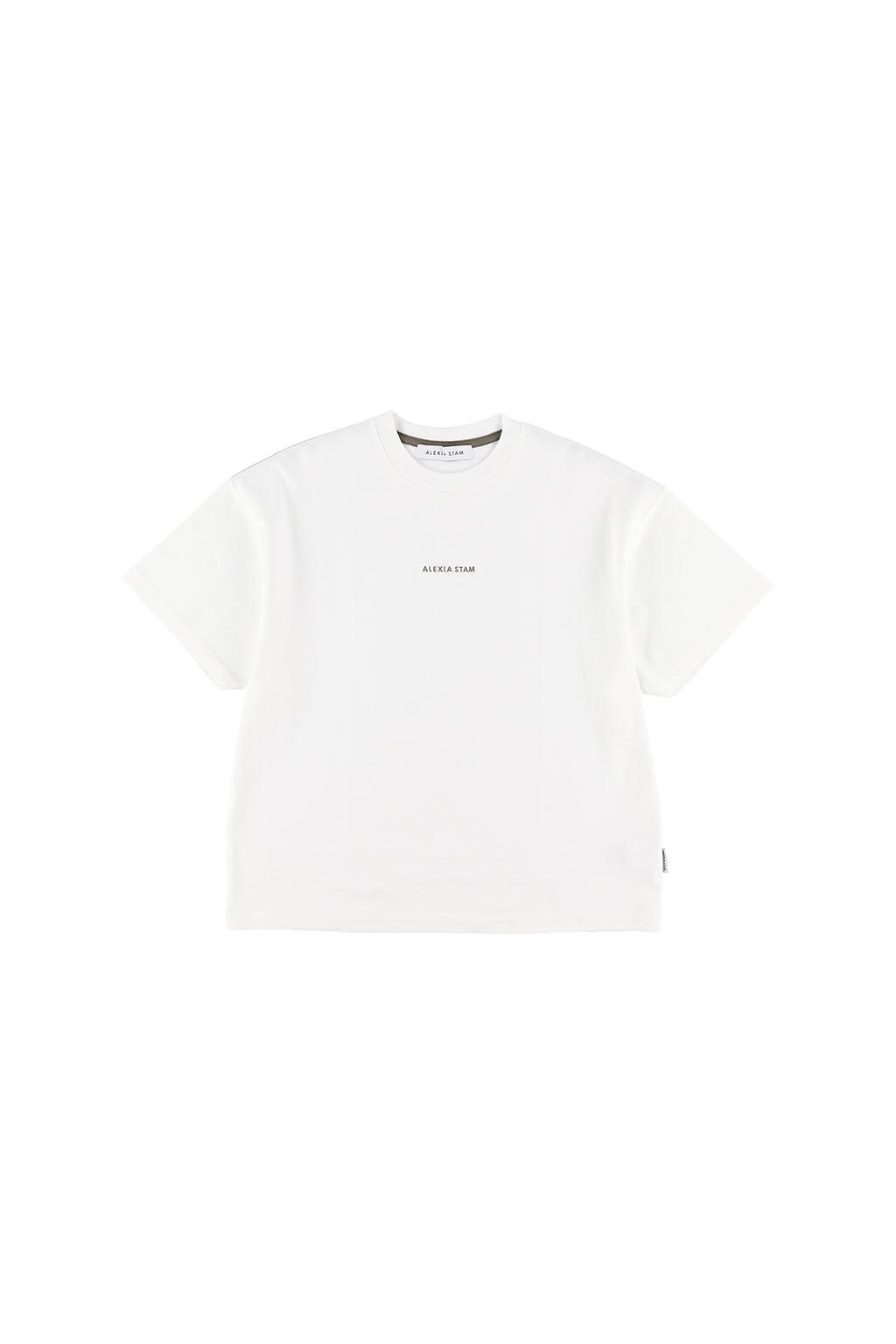 Contrast Embroidery Logo Tee Brown2