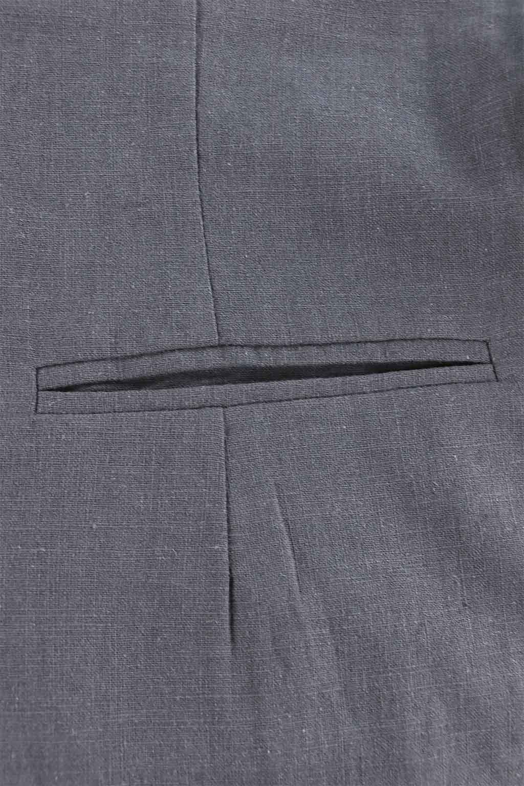 Cotton Linen Vest Ash Gray12