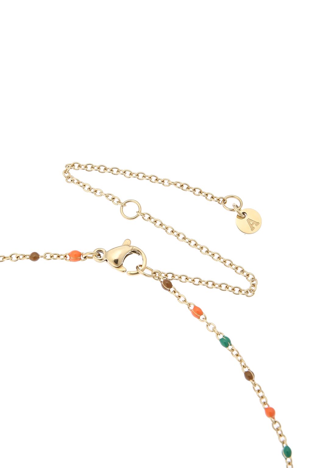 Multi Color Necklace Gold8