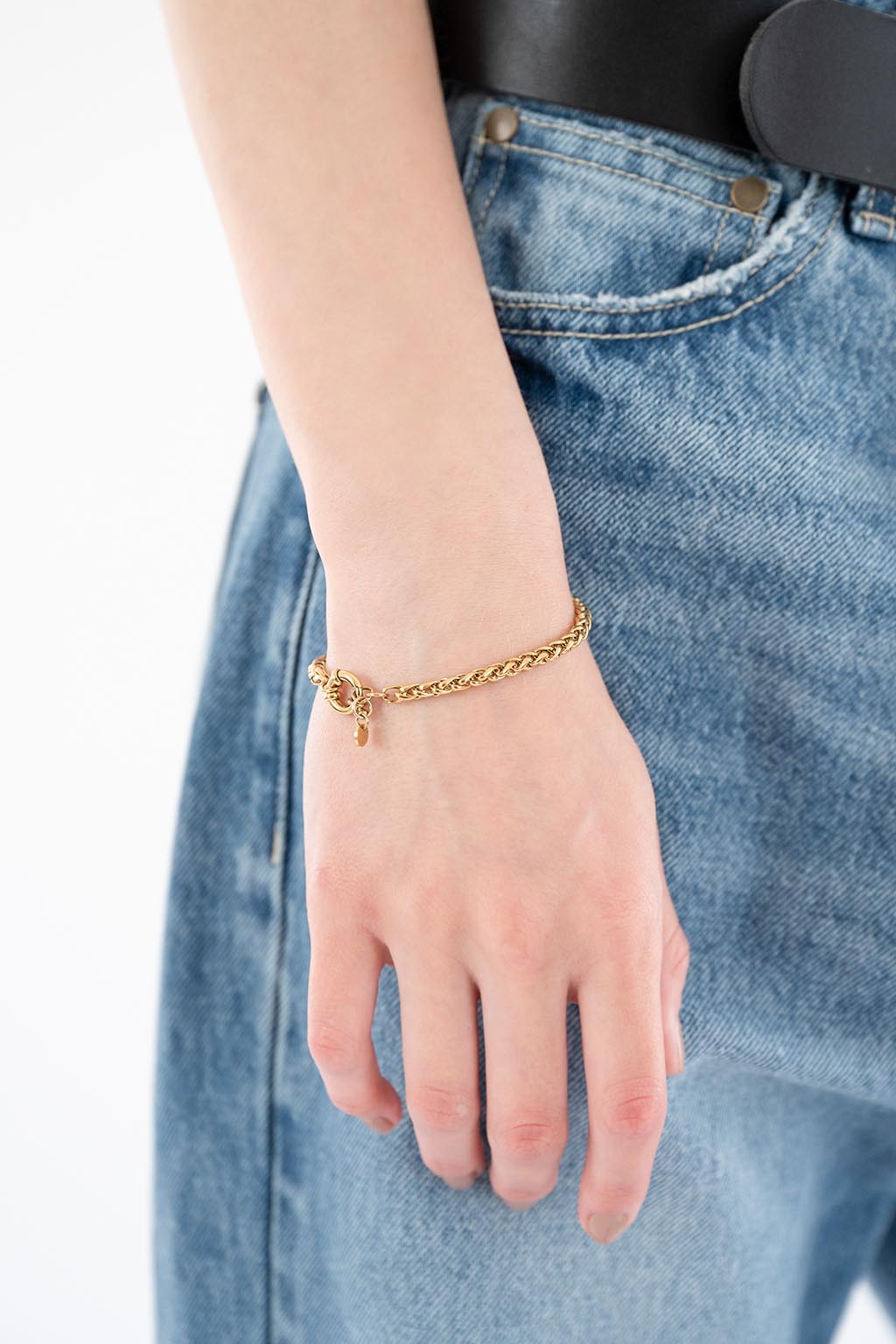 Rope Chain Bracelet Gold3