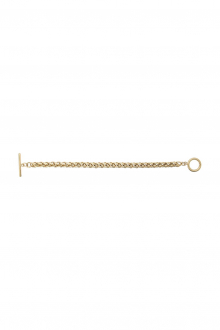 Toggle Clasp Rope Chain Bracelet Gold4