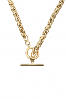 Toggle Clasp Rope Chain Necklace Gold5