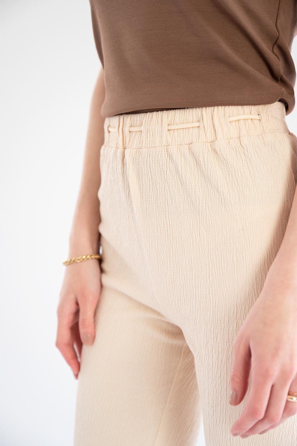 Waist String Relax Pants Ivory 6