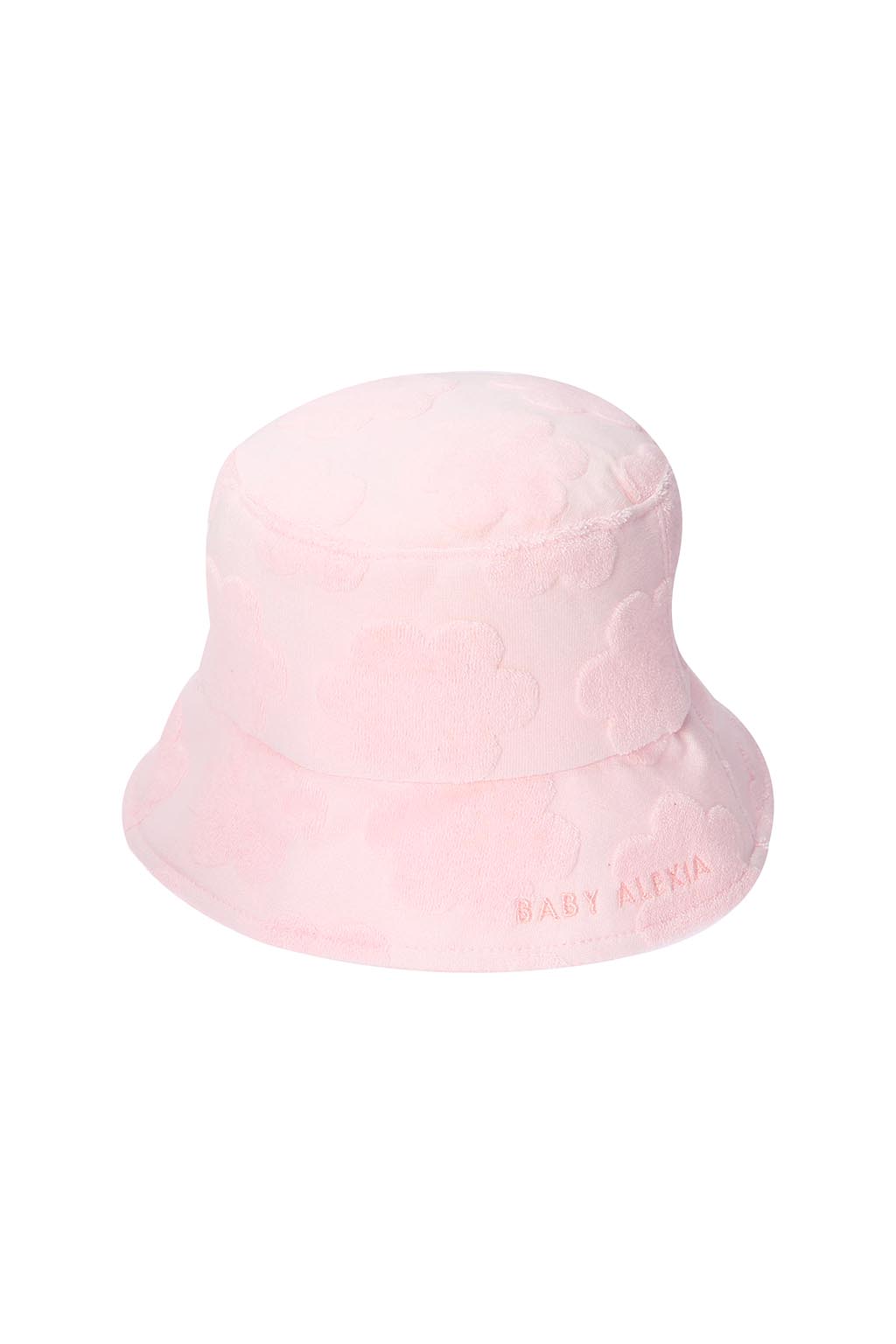 BABY ALEXIA Terry Jacquard Bucket Hat Pink 2