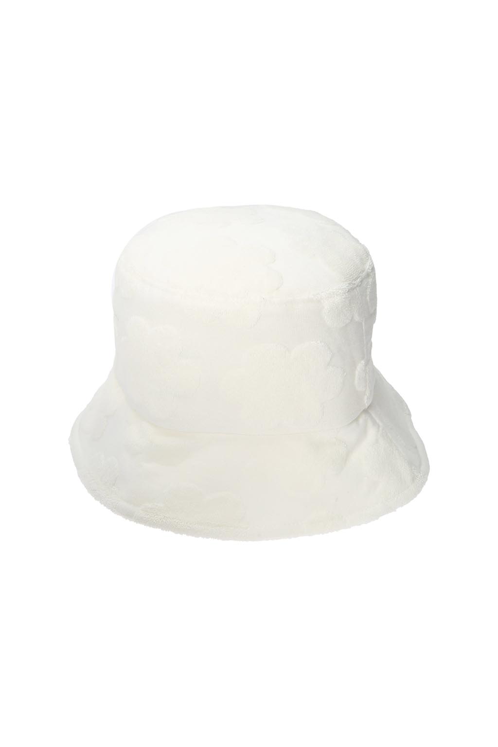 BABY ALEXIA Terry Jacquard Bucket Hat White 9