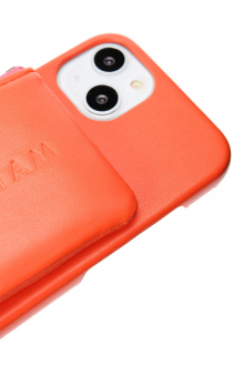 Eco Leather iPhone Case With Strap Orange 8
