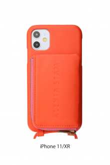 Eco Leather iPhone Case With Strap Orange 9