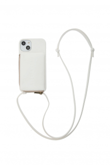 Eco Leather iPhone Case With Strap White 1