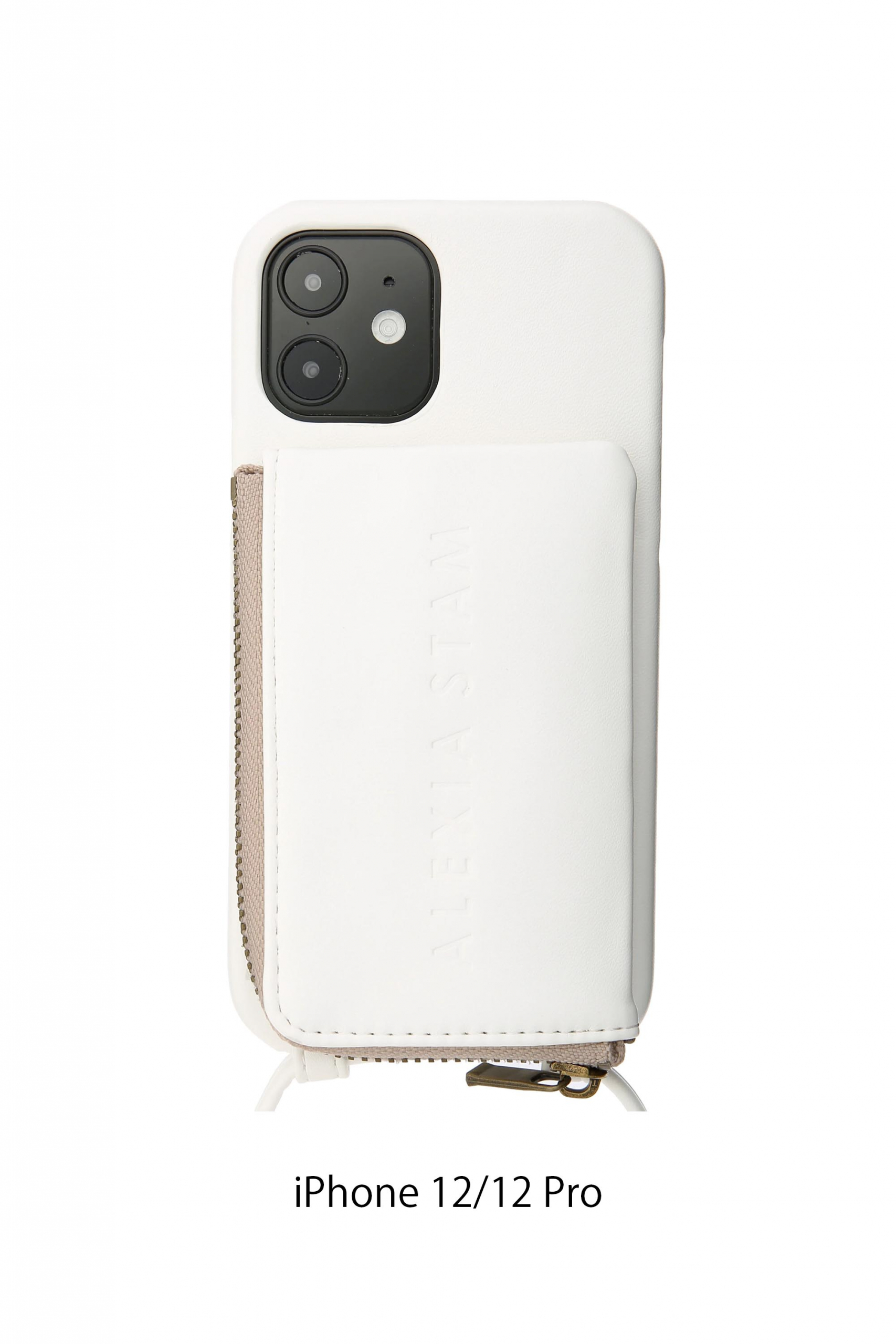Eco Leather iPhone Case With Strap White 11