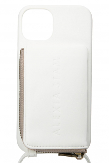 Eco Leather iPhone Case With Strap White 2