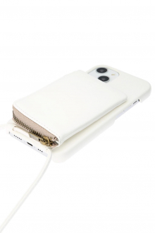 Eco Leather iPhone Case With Strap White 5