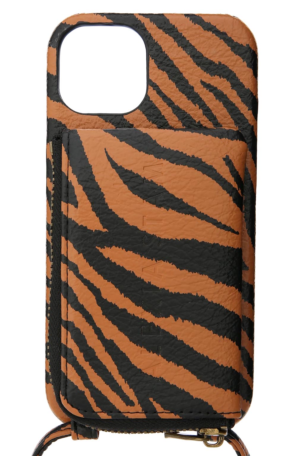 Eco Leather iPhone Case With Strap Zebra 2