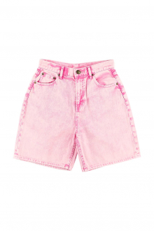 Alternative view of Frayed Waistband Color Shorts Washed Pink