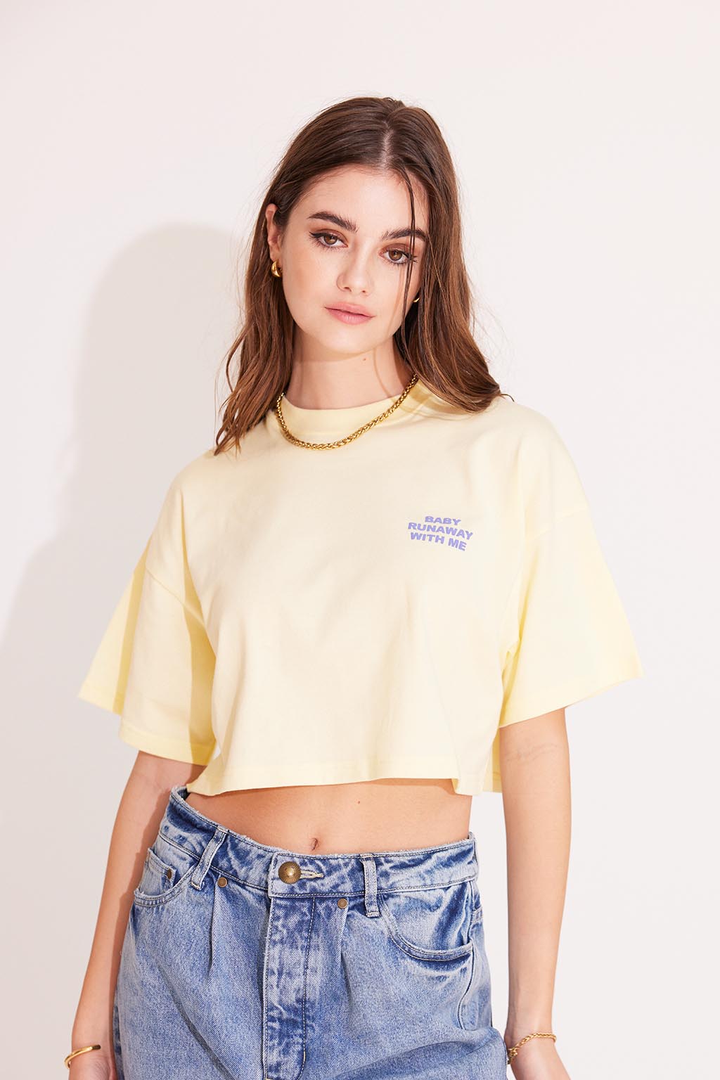 Front Message Tee Yellow 3