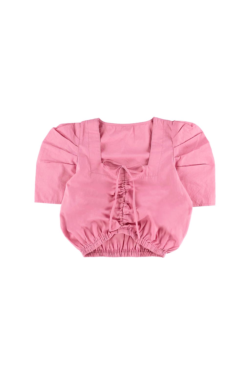 Puff Sleeve Top Pink 2
