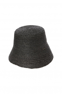 Raffia Bucket Hat Black 2