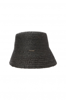 Raffia Bucket Hat Black 8