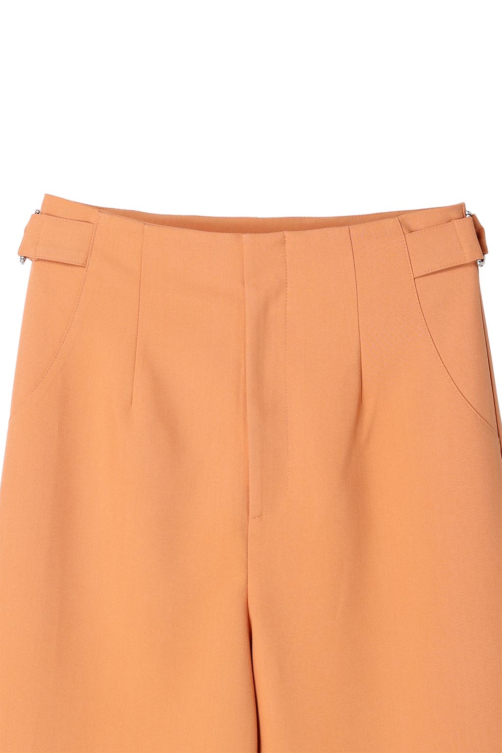 Waist Belted Color Pants Orange 9