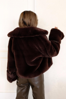 〇ALEXIA STAM〇Eco Fur Jacket Light Green クーポン安い www