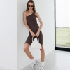 Wellness One Shoulder Rib Bodysuit