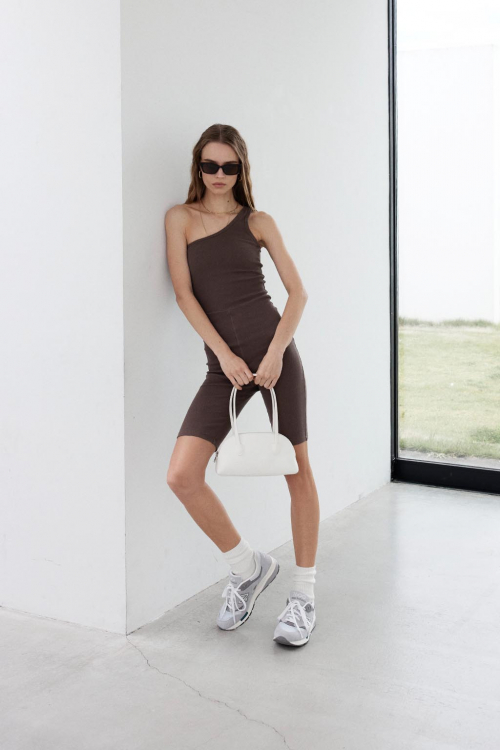 Wellness One Shoulder Rib Bodysuit
