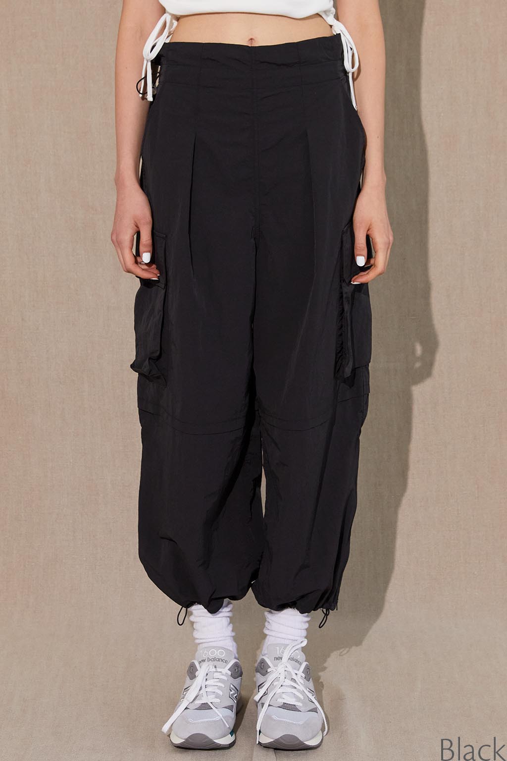 Wellness Zip Hem Wide Cargo Pants | ALEXIA STAM