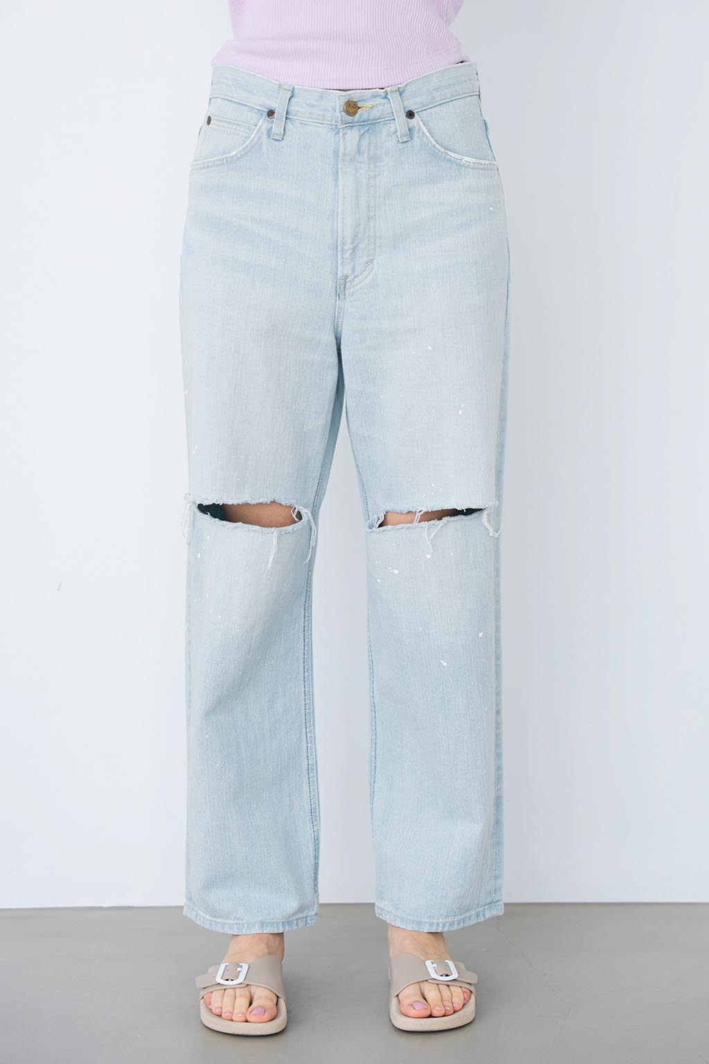 ALEXIA STAM x Lee Straight Denim Pants - ALEXIA STAM