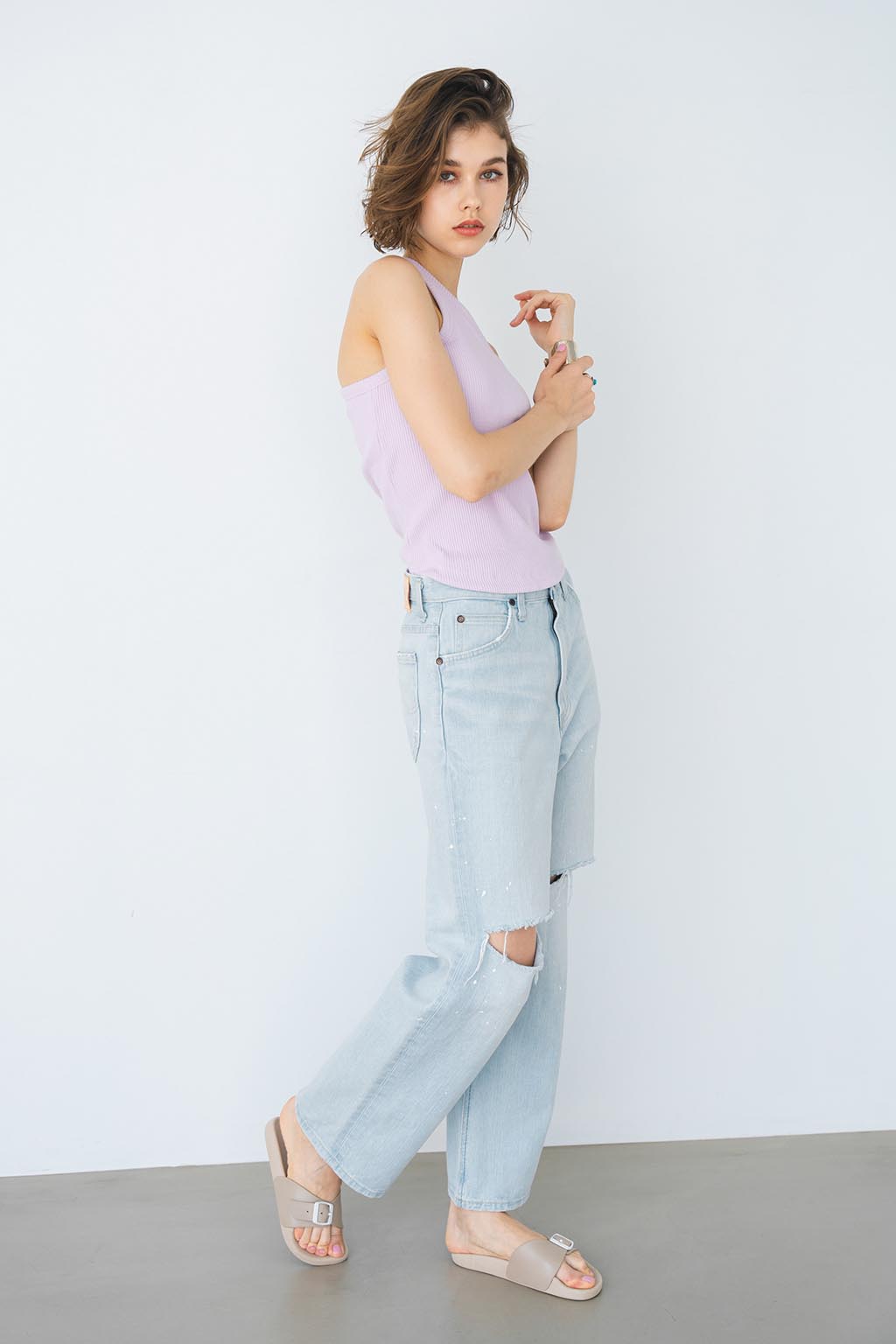 ALEXIA STAM x Lee Straight Denim Pants | ALEXIA STAM