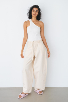 カジュアルパンツALEXIA STAM Wide Straight Pants カーキ