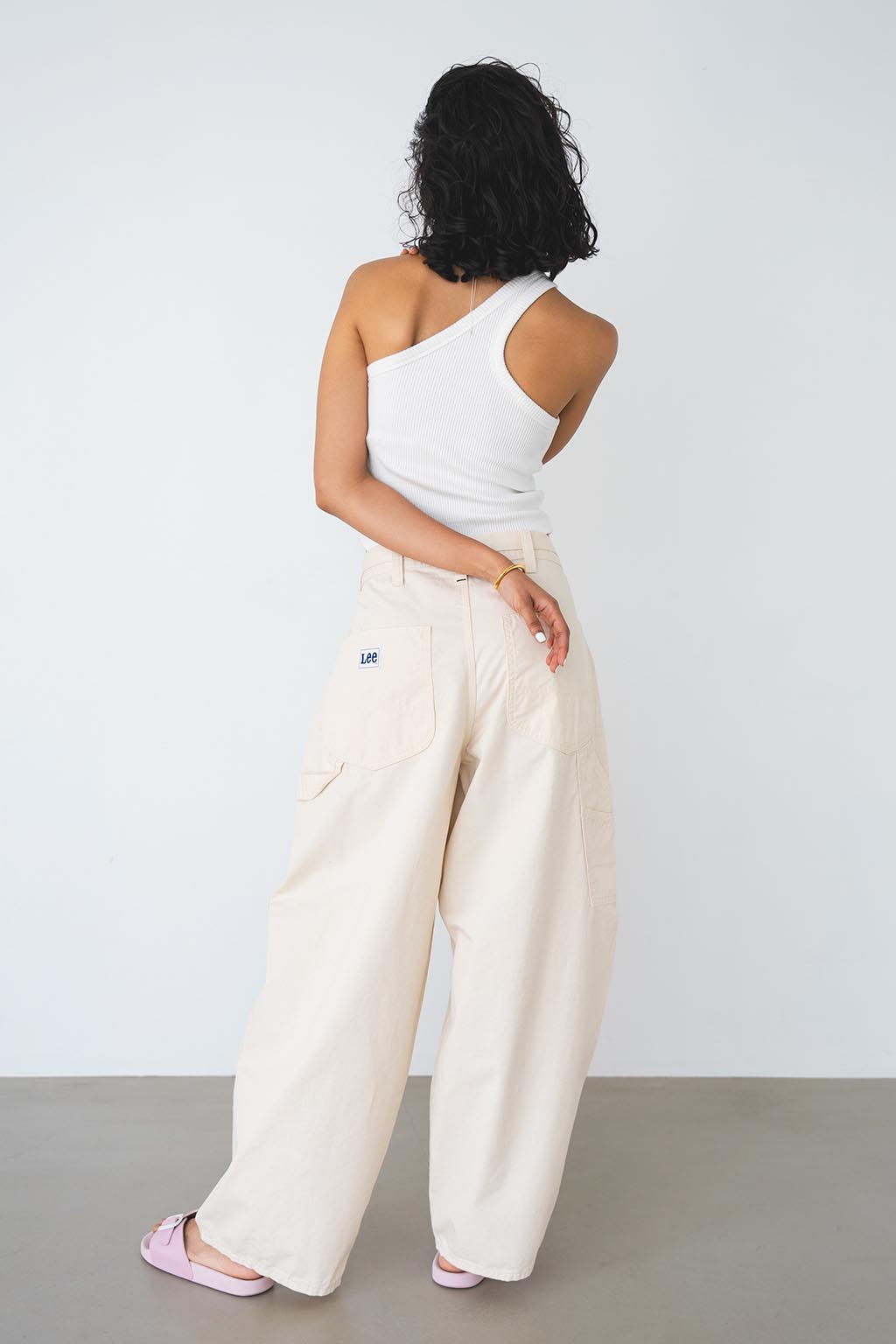 カジュアルパンツALEXIA STAM Wide Straight Pants カーキ