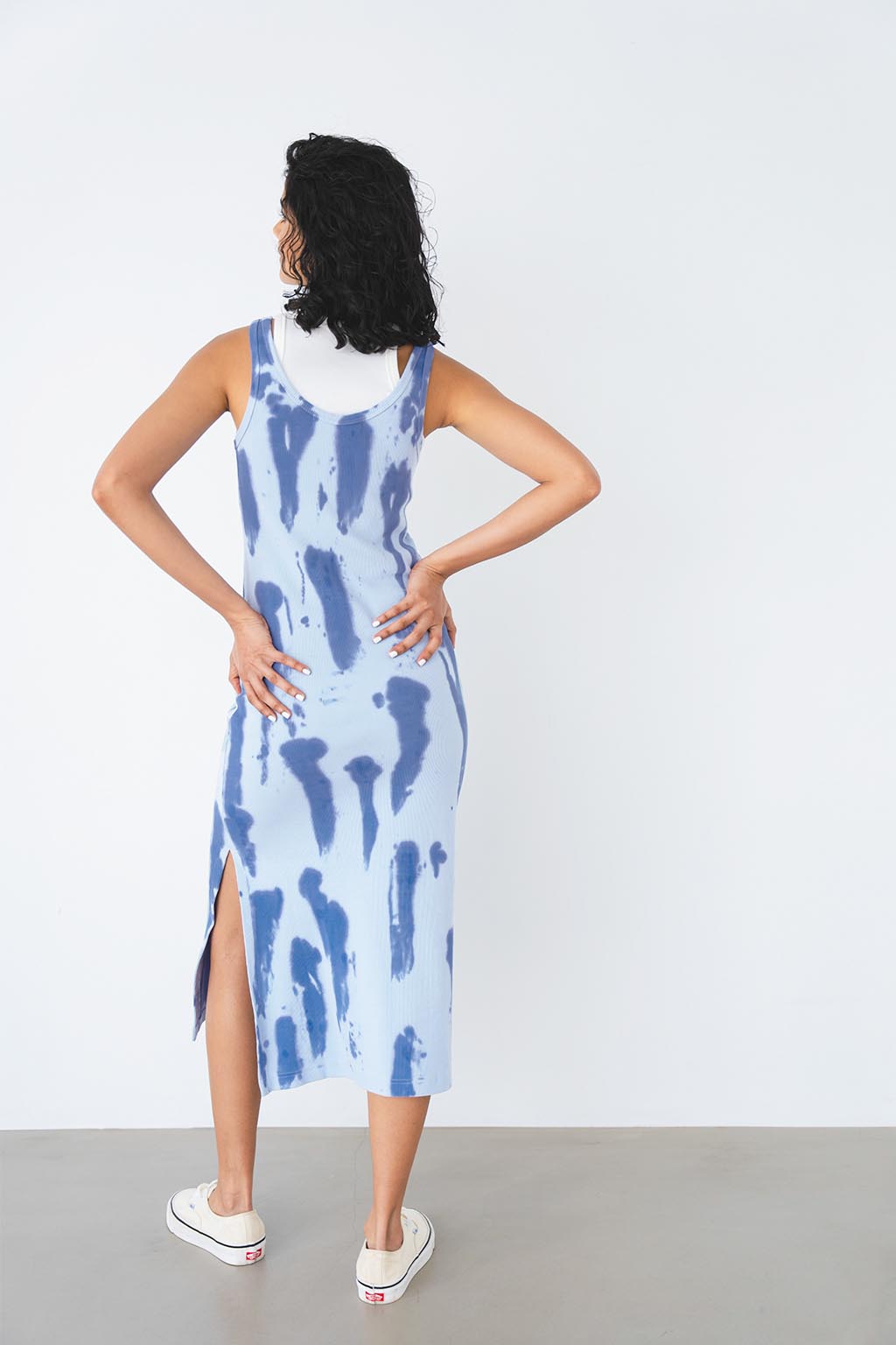 Tie Dye Rib Dress