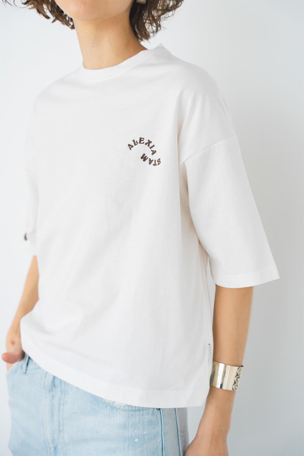 Alexiastam Logo Print Tee White paris-epee.fr