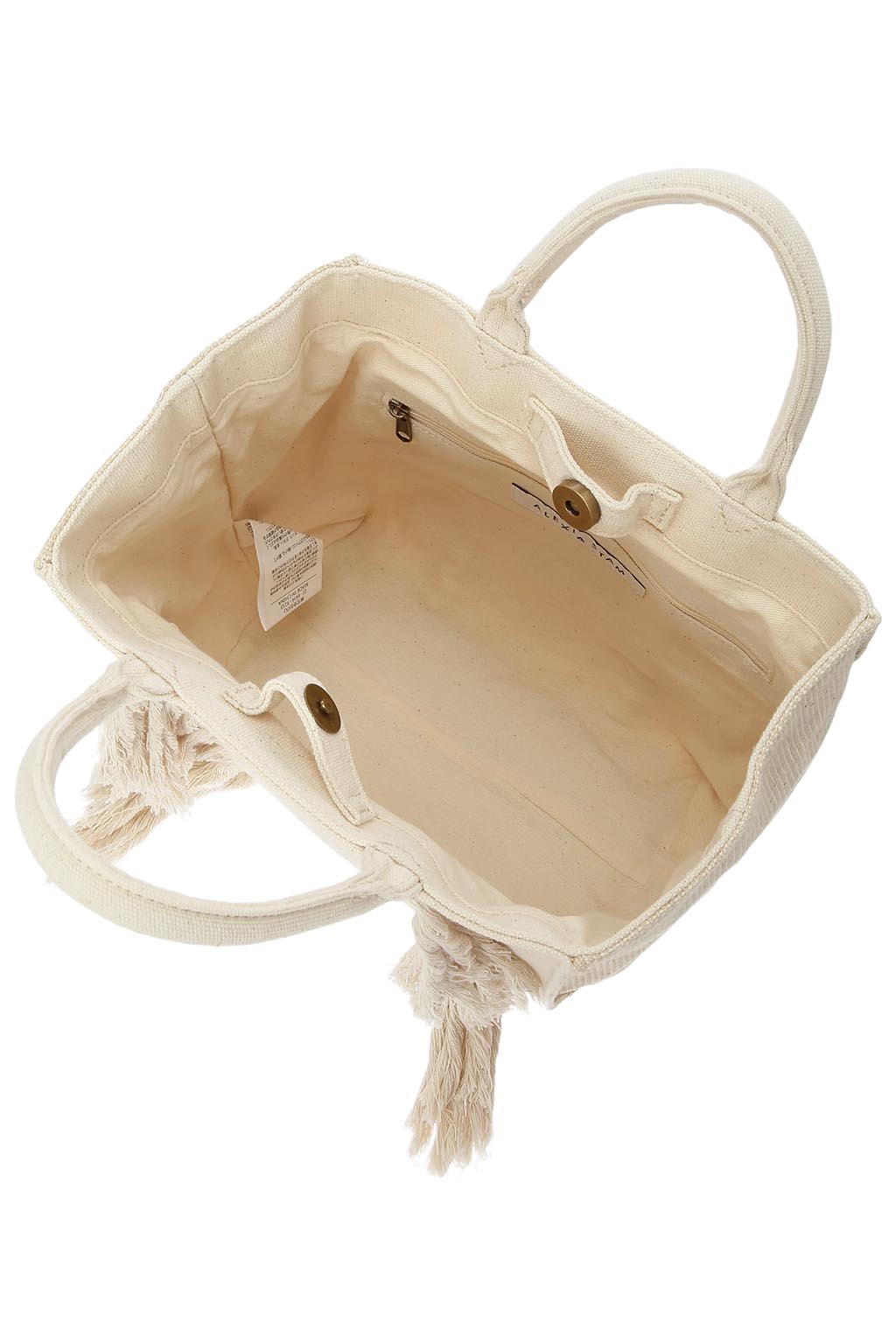 Fringe Rectangle Bag Ivory