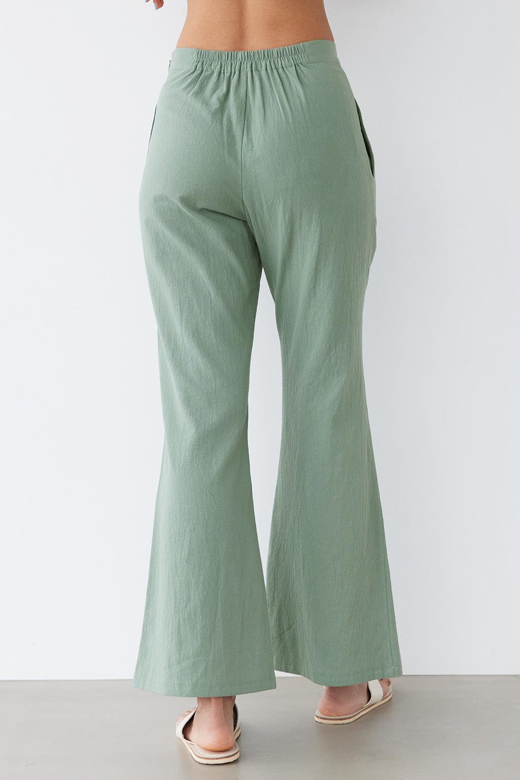 Tuck Flare Pants - ALEXIA STAM