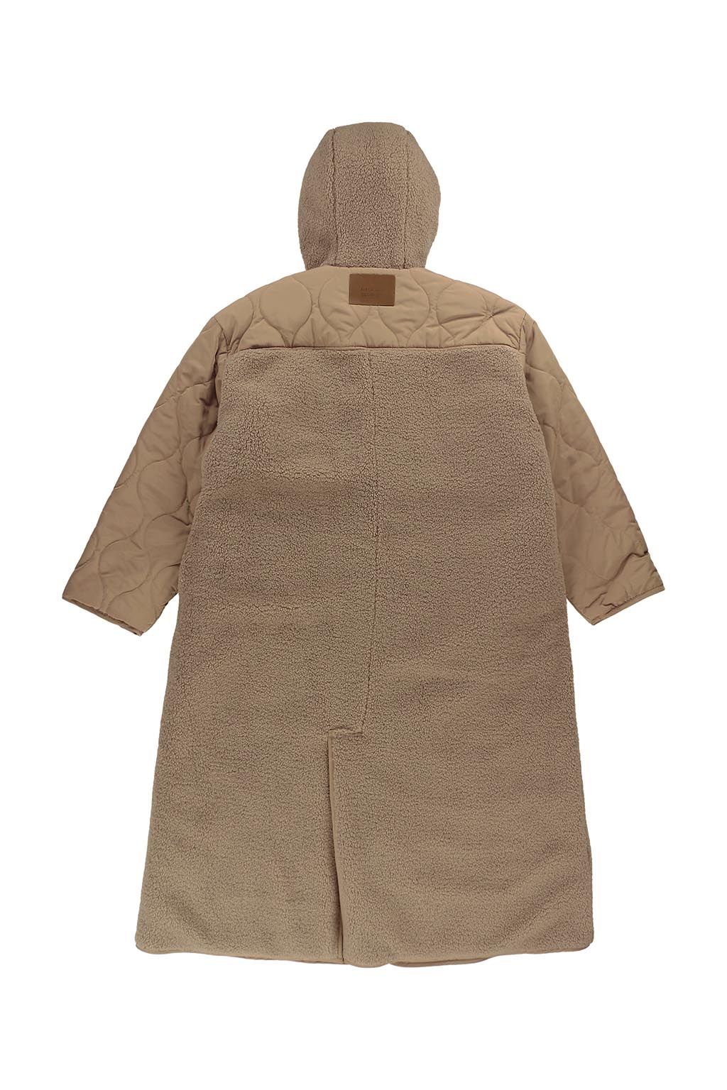 Reversible Quilting Padded Long Coat Beige - ALEXIA STAM