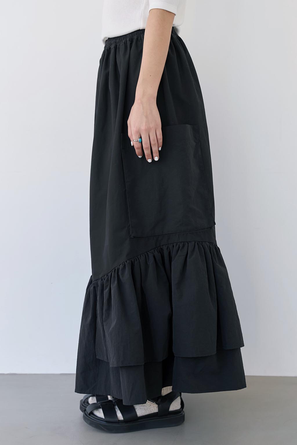 yukishimane】Wide pocket Long skirt-nielitexams.com