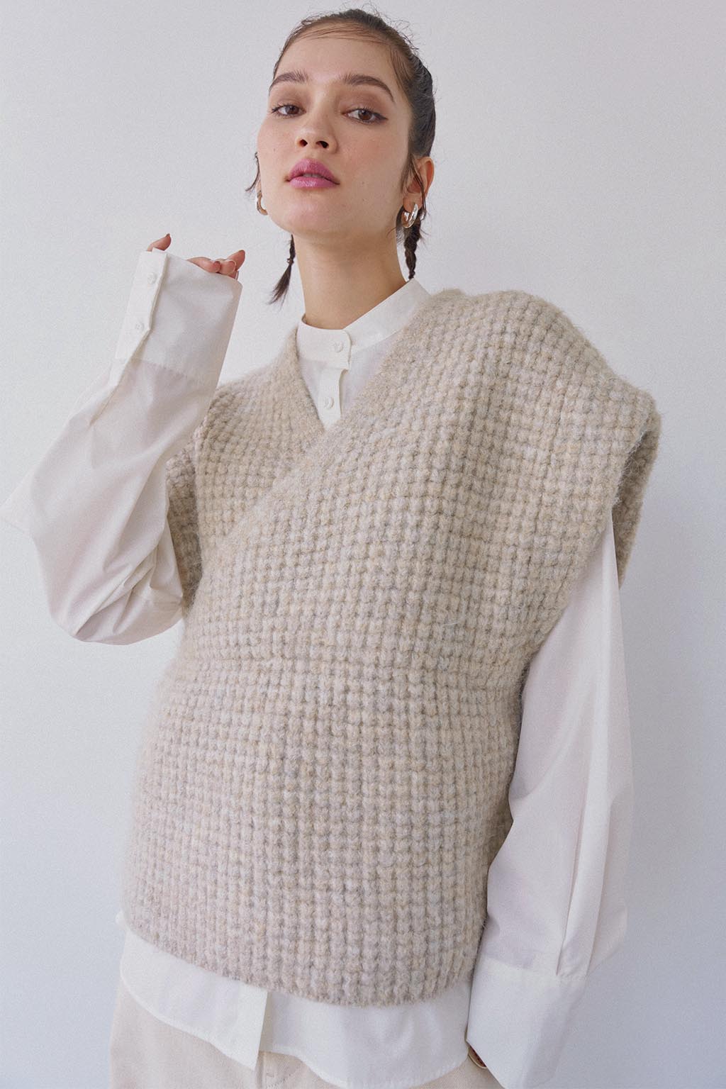 トップスALEXIA STAM shirt Knit  / ネイビー♡ベージュ新品未使用