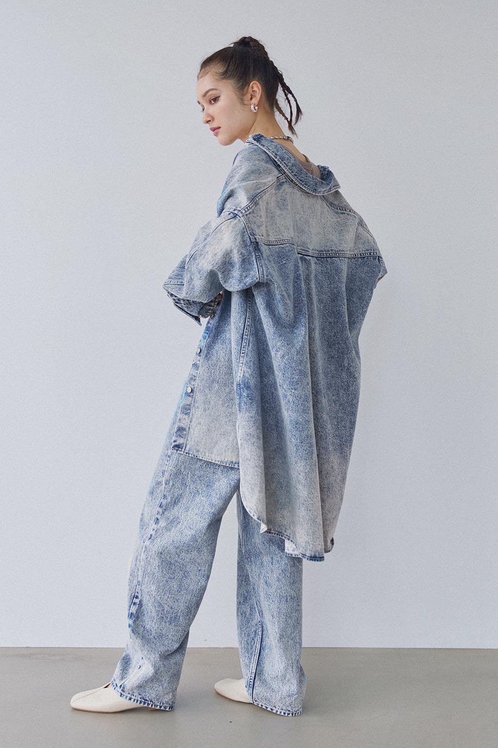 Oversized Denim Shirt Jacket