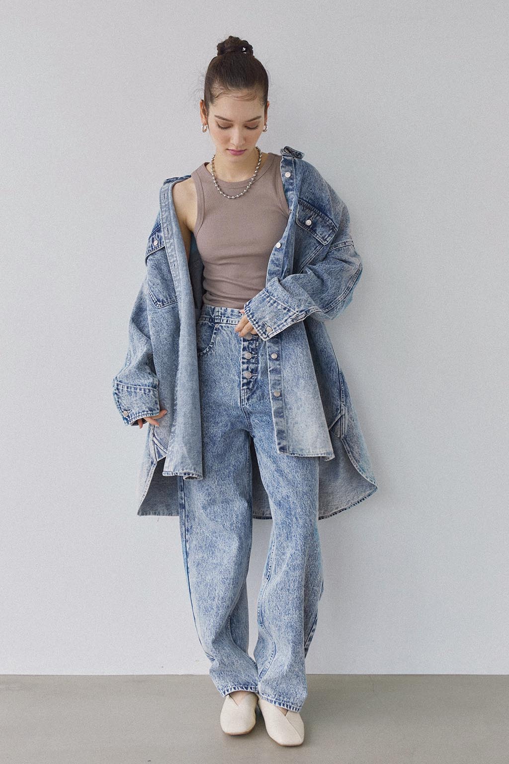 Oversized Denim Shirt Jacket