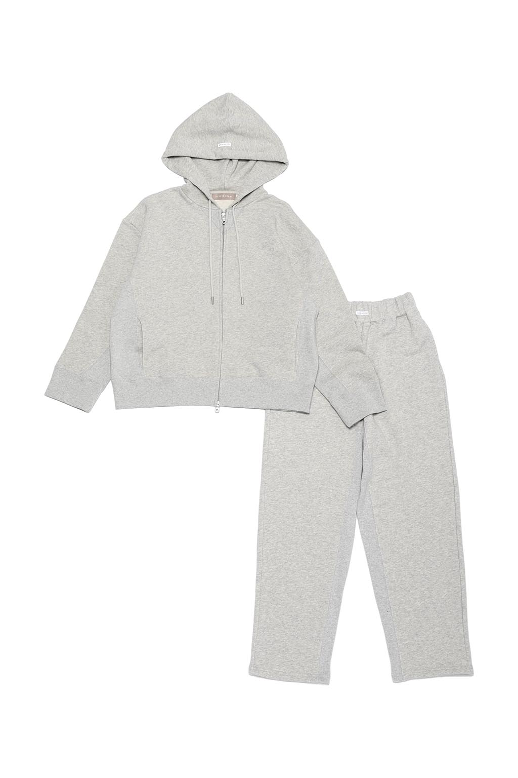 Full Zip Hoodie & Tapered Sweat Pants Set - ALEXIA STAM