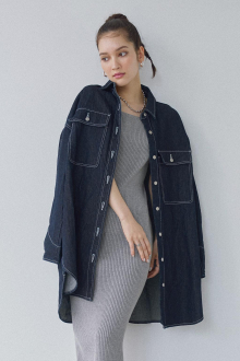 Oversized Denim Shirt Jacket