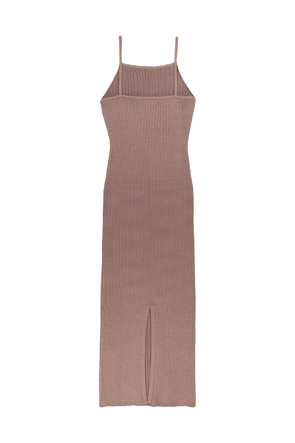 Rib Knit Long Dress - ALEXIA STAM